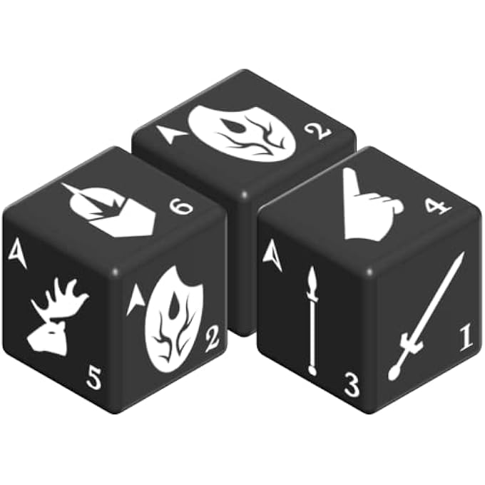 rayihni 211101 DICEWAR - KNIGHTS OF STEEL DICE SET BLACK (GERMAN/ENGLISH) - Image 3